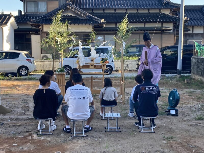 行橋市にてY様邸の地鎮祭を執り行いました
